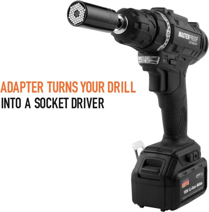 Stocking Stuffers for Men, Super Universal Socket Tools Gifts for Men- Mens Christmas Gifts, Cool Stuff Gadgets for Men Birthday Gifts for Dad Women Husband, Socket Set with Power Drill Adapter - Image 3
