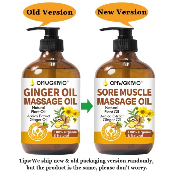 Christmas Gifts for Men,Stocking Stuffers for Women,Massage Oil for Massage Therapy,Lymphatic Drainage-Ginger Oil Sore Muscle Arnica Oil &Lavender Oil Relaxing Massage Oils for Date Night,Massage Ball - Image 7