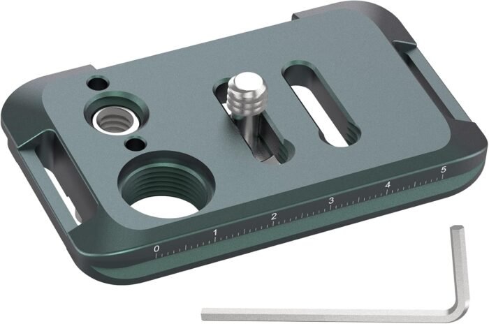 MINIFOCUS Quick Release Plate, 70mm Universal Camera Arca Swiss Plates with Wide D Stainless Steel Screw/Arca-Swiss Dovetail for DSLR Camera Tripod Ballhead