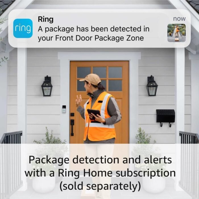 All-new Ring Battery Doorbell Plus with Ring Spotlight Cam Plus, (White) and Ring Alarm 14-Piece (White) - Image 3