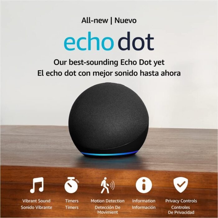 Echo Dot with Amazon Basics Smart Color Bulb - Image 3