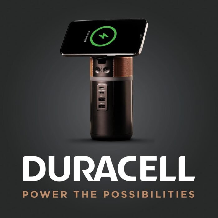 DURACELL M150 Power Station, Lightweight and Compact, Wireless Charging, Portable Charging Hub and Charger for Laptops, Phones, Tablets, Earbuds and Smartwatches, 150W (91 Wh) Dock Included - Image 9