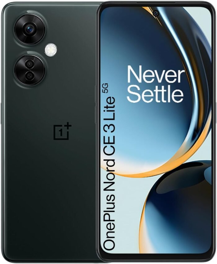 OnePlus Nord CE 3 Lite Smartphone Unlocked 5G Android Phone Snapdragon 695 Processor,6.65" 120Hz LCD Display,5000mAh Battery,108MP Main Camera, Support SD Card,8+256GB,Grey - Image 2