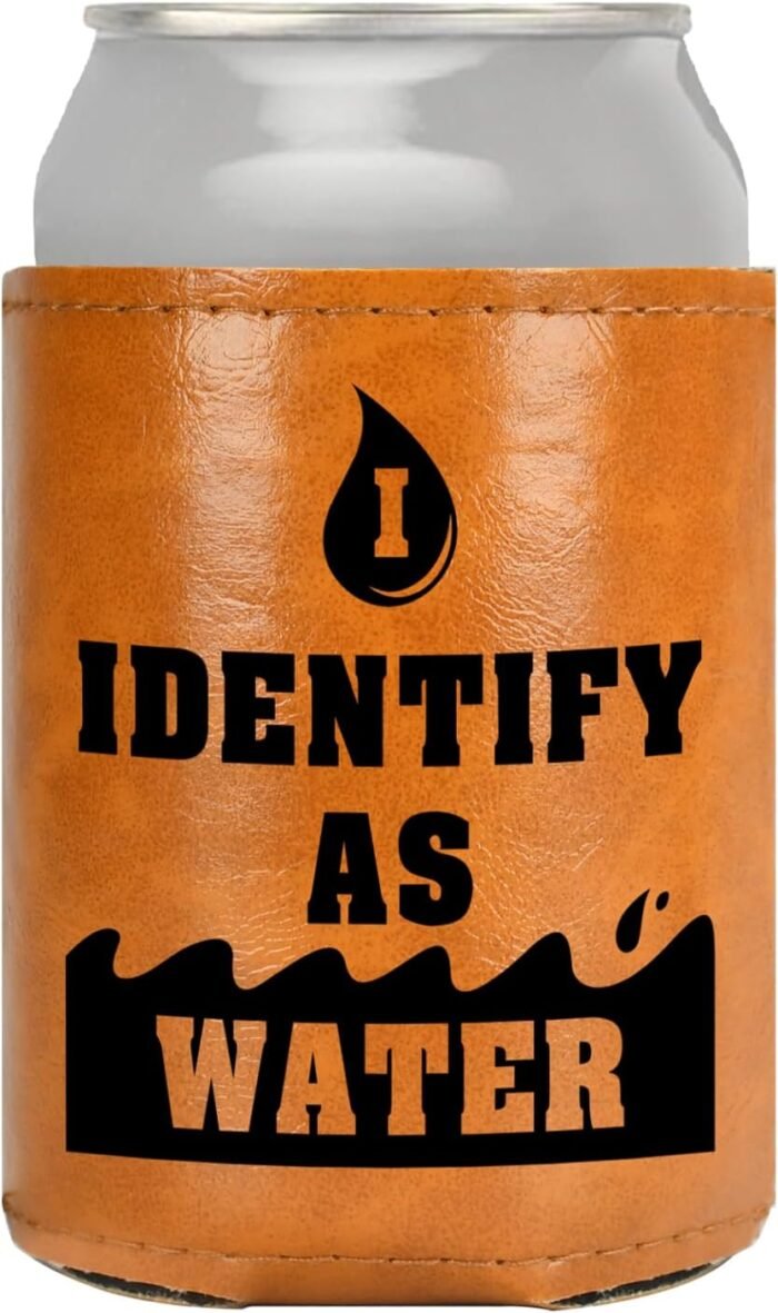 Gifts for Dad Christmas Gifts for Men Dad Birthday Gifts White Elephant Gifts for Adults Christmas Stocking Stuffers Fathers Day Funny Gag Mens Gifts ldeas from Daughter Son Leather Can Cooler for Men