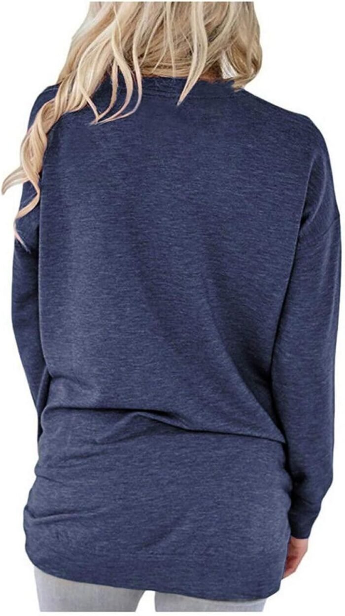 onlypuff Womens Pocket Shirts Pullover Sweatshirt Loose Fit - Image 4