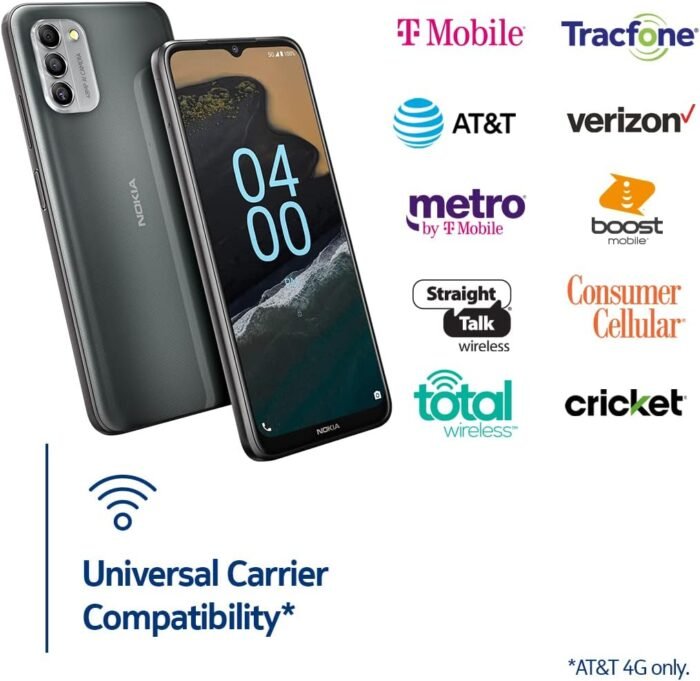 Nokia G400 5G | Verizon, AT&T, T-Mobile | Android 12 | Unlocked Smartphone | 3-Day Battery | US Version | 4/64GB | 6.58-Inch Screen | 48MP Triple Camera | Meteor Grey (Renewed) - Image 5