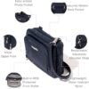 Baggallini Triple Zip with RFID Front Wallet - 8'x6' Crossbody Bag for Women Convertible Fanny Pack Belt Bag Water-Resistant - Image 3