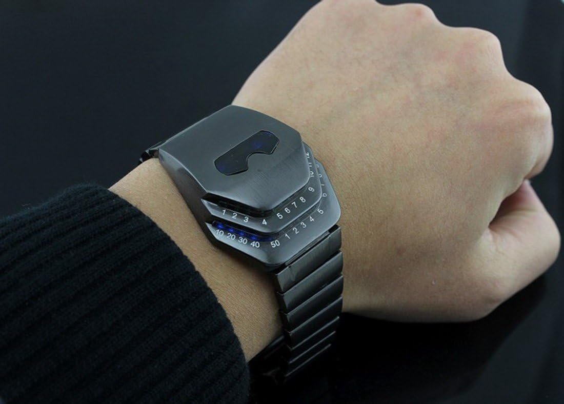 Men's Peculiar Cool Gadgets Interesting Amazing Snake Head Design Blue LED Watches WTH8021 - Image 3