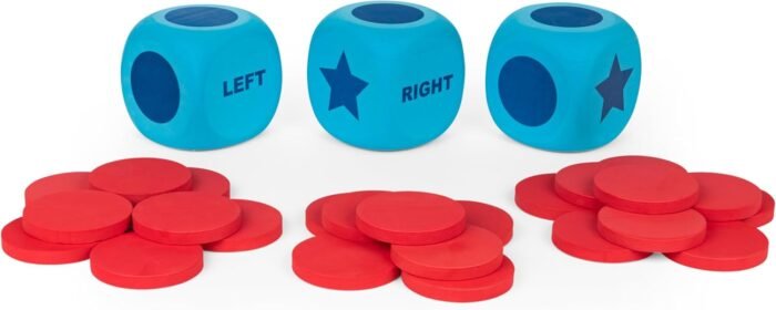 Spin Master Games, Giant Left Center Right, Classic Family Game Night Board Game, Indoor & Outside Game, Family, for Ages 6+ - Image 6