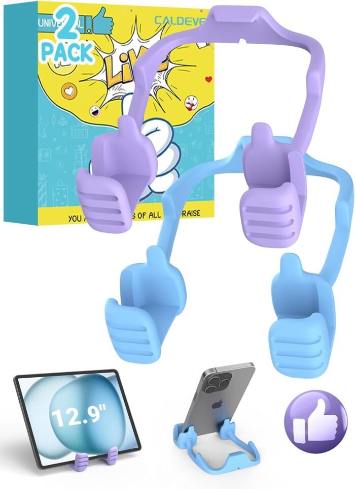 Stocking Stuffers for Teens Girls Boys Adults: Christmas Mens Gifts for Women Kids Thumbs Up Lazy Phone Stand Tablet Stand for iPad Cell Phone Holder Funny Gift for Teenage Wife Mom Ideas Gadgets