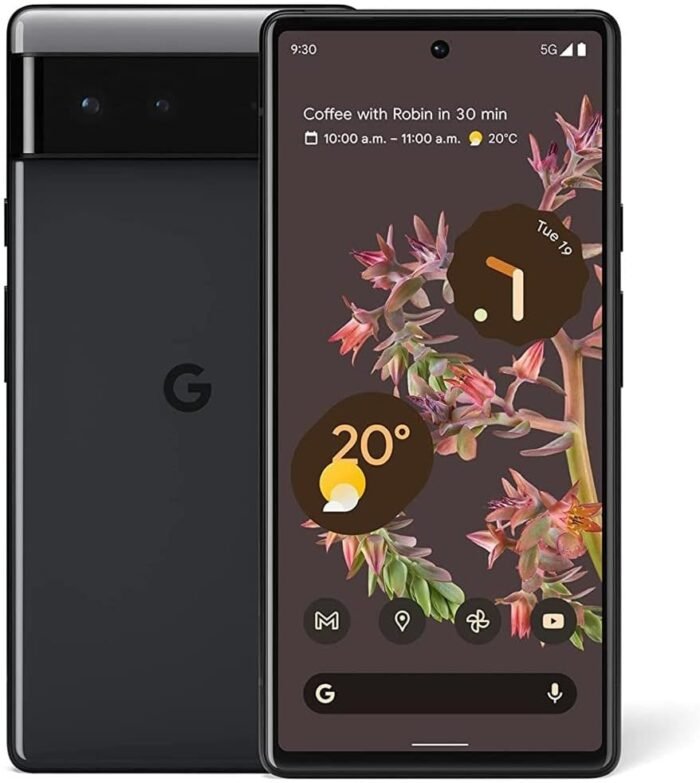 Google Pixel 6 5G, US Version, 128GB, Stormy Black - Unlocked (Renewed)