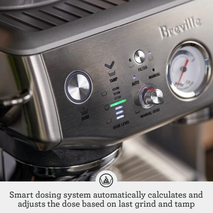 Breville the Barista Express Impress Espresso Machine with Grinder & Milk Frother, Espresso Maker with Assisted Tamping, Cappuccino & Latte Machine for Home, BES876BSS, Brushed Stainless Steel - Image 5