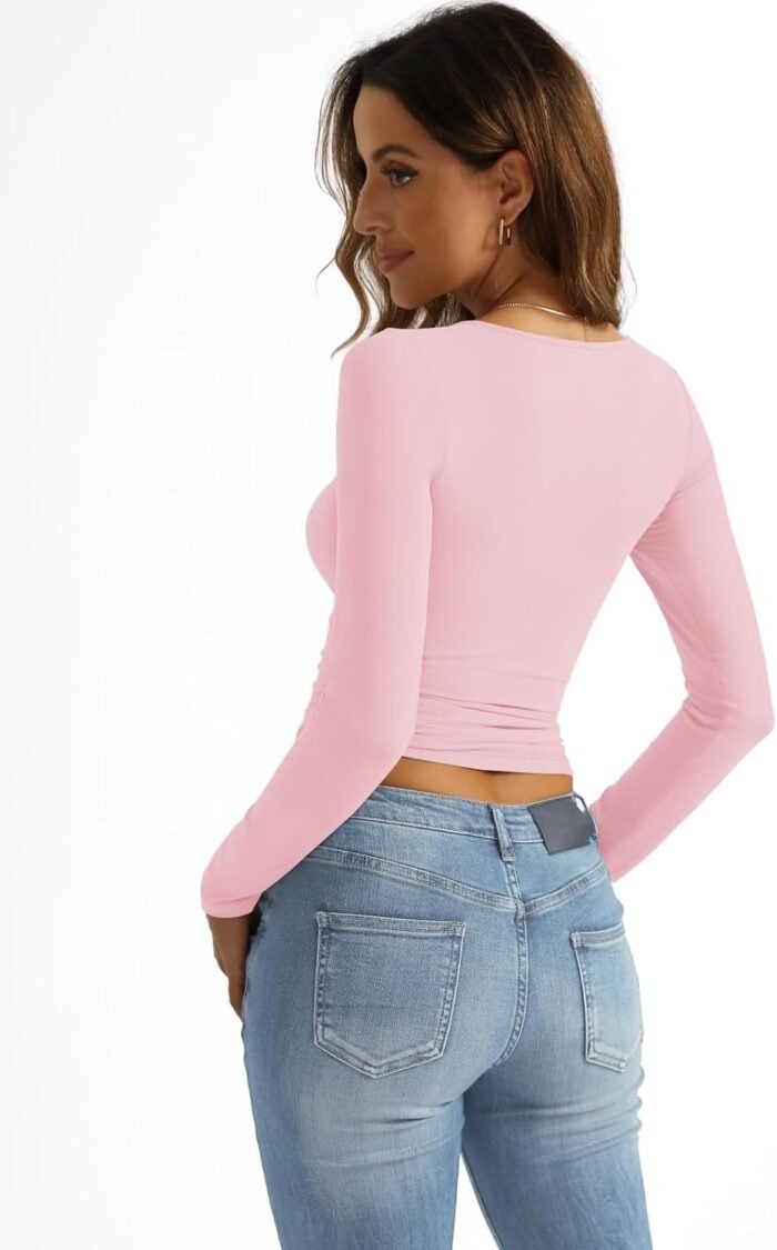 Trendy Queen Womens Going Out Tops Long Sleeve Top Trendy Cute Shirt Y2k Clothing Fall Fashion Clothes 2024 - Image 4