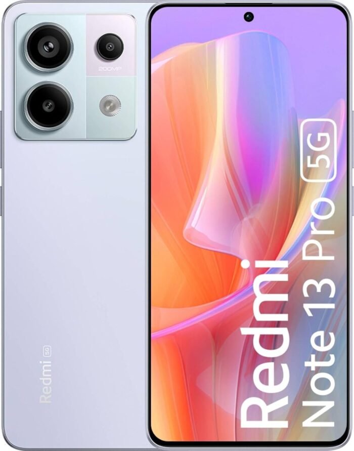 Xiaomi Redmi Note 13 PRO 5G + 4G LTE (256GB + 8GB) 6.67" 200MP Triple (Tmobile Mint Tello & Global) Global Bands Unlocked + (Fast Car Dual Charger Bundle) (Aurora Purple (Global ROM))