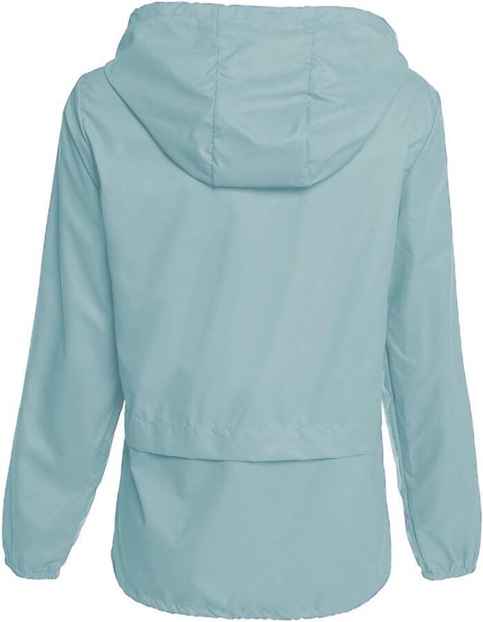 Hount Women's Lightweight Hooded Raincoat Waterproof Packable Active Outdoor Rain Jacket (S-3XL) - Image 3