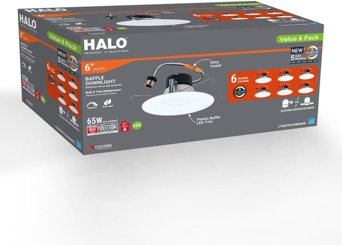 HALO LT 5/6-Inch Recessed LED Retrofit Trim - Image 3