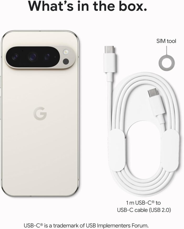 Google Pixel 9 Pro - Unlocked Android Smartphone with Gemini, Triple Rear Camera System, 24-Hour Battery, and 6.3" Super Actua Display - Obsidian - 128 GB - Image 12