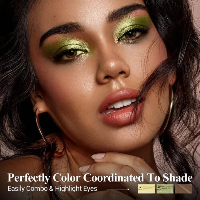 Neutral Eyeshadow Stick Makeup Set, Metallic Shimmer Matte Cream Eye Shadow Eyeliner Brightener Pencil Crayon - Classic 6PCS A007 - Image 4