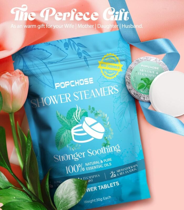Shower Steamers Aromatherapy 16 Pack- Christmas Stocking Stuffers, Birthday Gifts for Women, Eucalyptus Shower Tablets with Essential Oils, Self Care Gift for women, mom, men, Stress Relief & Home SPA - Image 5