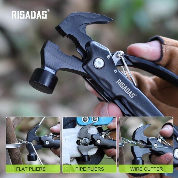 Stocking Stuffers for Men on Christmas - Gifts for Men, Mens Stocking Stuffers 2024 - Christmas Fathers Day Birthday Gifts for Men, Dad, Husband - Multitool Hammer for Camping, Hiking, Survival - Image 5