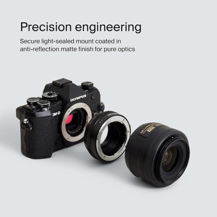 Urth Lens Mount Adapter: Compatible for Nikon F (G-Type) Lens to Micro Four Thirds (M4/3) Camera Body - Image 4