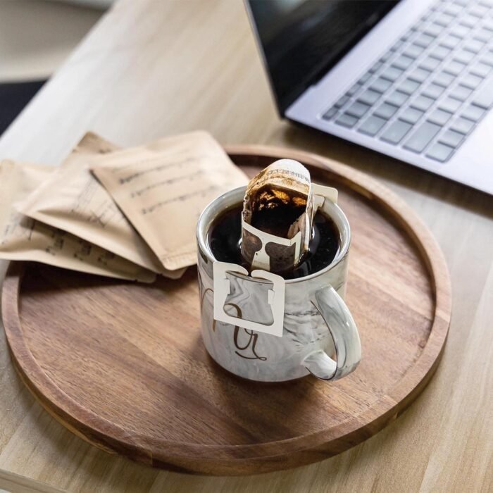 11.5 Inches Candle Holder Tray Home Decor, Round Wood Tray for Coffee Table, Small Wooden Serving Tray, Decorative Trays for Home Decor - Image 5