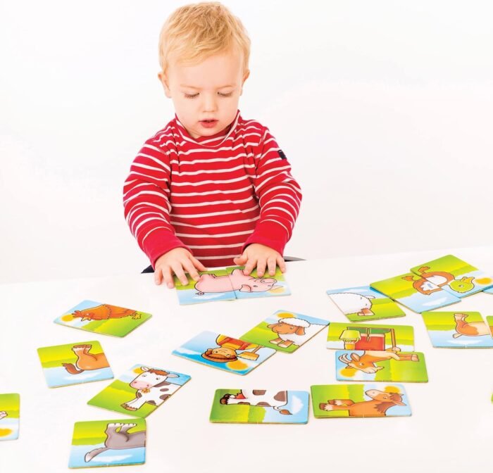 Orchard Toys Moose, Farmyard Heads & Tails Game. A First Matching Activity That develops into a Fun Game. 24 Chunky Cards. Age 18 Months+. 1-4 Players - Image 4