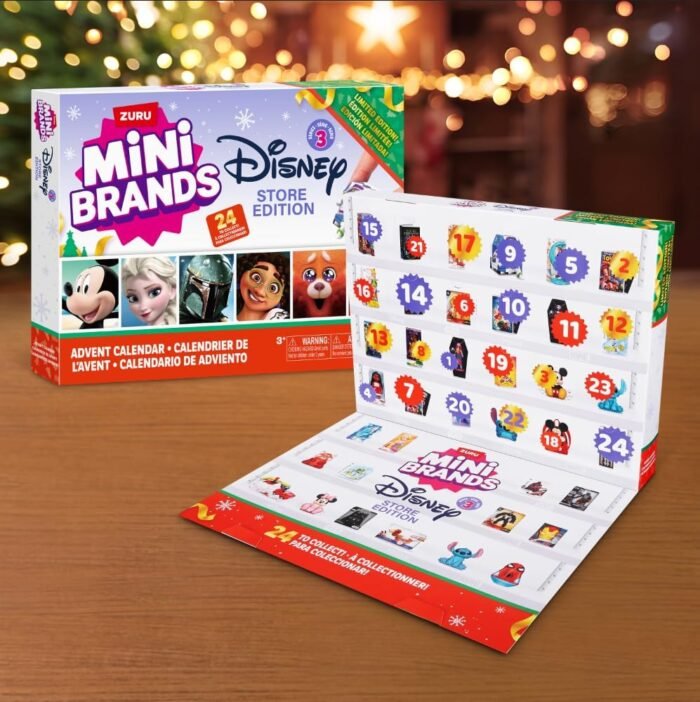 Disney Advent Calendar 2024 by ZURU Mini Brands Limited Edition Advent Calendar, 24 Days of Suprises, Mini Figures, Fun Christmas Toys for Kids, Best Gift for Girls and Boys Ages 3+ - Image 2