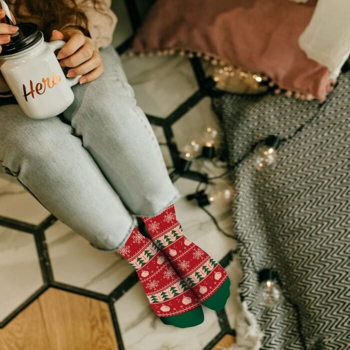 Funny Christmas Socks for Women Men, National Lampoons Christmas Vacation Costume Accessories, Winter Warm Knitted Socks - Image 6