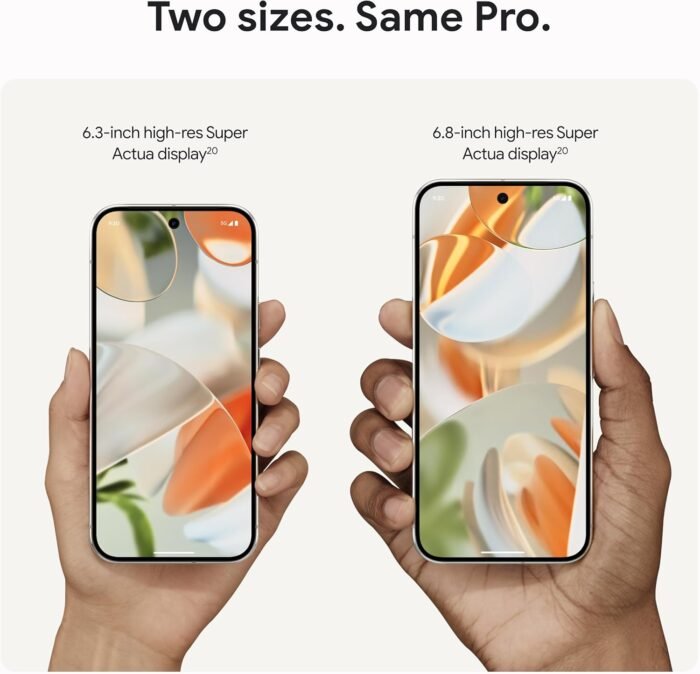 Google Pixel 9 Pro - Unlocked Android Smartphone with Gemini, Triple Rear Camera System, 24-Hour Battery, and 6.3" Super Actua Display - Obsidian - 128 GB - Image 2