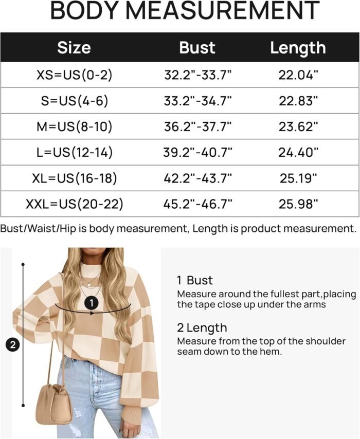 ZESICA Women's 2024 Fall Fashion Turtleneck Long Sleeve Striped Ribbed Knit Loose Pullover Sweater Tops - Image 6