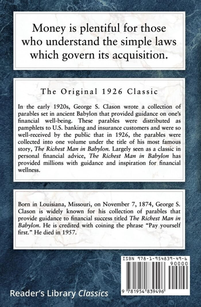 The Richest Man in Babylon - The Original 1926 Classic (Reader's Library Classics) - Image 2