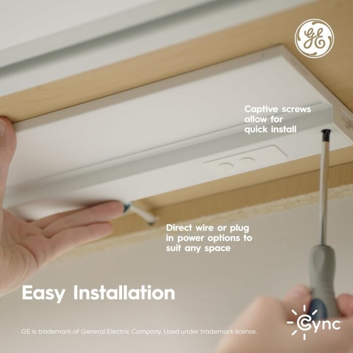 Cync GE Reveal HD+ Smart Undercabinet Light Fixture, Color Changing Undercab Light, Smart Wi-Fi Kitchen Light, Works with Alexa and Google Home, Christmas Gifts for Men, Holiday Gift for Women, 18 in - Image 4