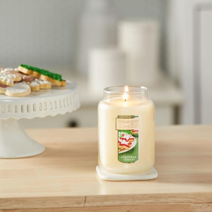 Yankee Candle Christmas Cookie Scented, Classic 22oz Large Jar Single Wick Candle, Over 110 Hours of Burn Time, Perfect for Holiday Gifting and Celebration - Image 8