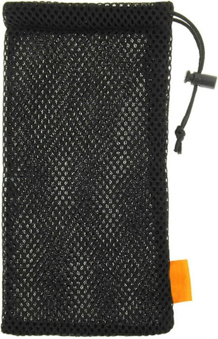 Xiaokeis Nylon Mesh Drawstring Pouch Bag for Mobile Phone and Electronic Gadgets, Storage Bag, Drawstring Carrying Case Cover Holder Protective Nylon Phone Pouch(Black,SIZE:5.5 Inch)