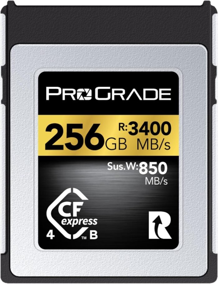 ProGrade Digital Memory Card - CFexpress 4.0 Type B for Cameras | Optimized for Express Transfer of Files & Large Storage | 256GB Gold Series