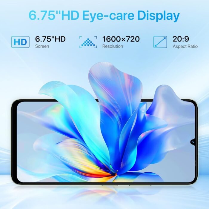 UMIDIGI G9A Cell Phone, Android 14 Go Unlocked Phone, 8GB+64GB/TF 1TB Expend Octa-Core, 4G Dual SIM Card, 3.5mm Headphone Jack Phones 6.75"HD+Display AI Face Unlock Android Phone, 5000mAh, GPS(Green) - Image 5