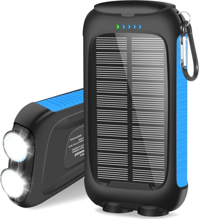 𝟮𝟬𝟮4 𝙐𝙥𝙜𝙧𝙖𝙙𝙚 Solar Power Bank -38800mAh Waterproof Portable Solar Phone Charger with LED Flashlight/Fast Charge USB C External Backup Battery Pack for All Cell Phones & Electronic Devices