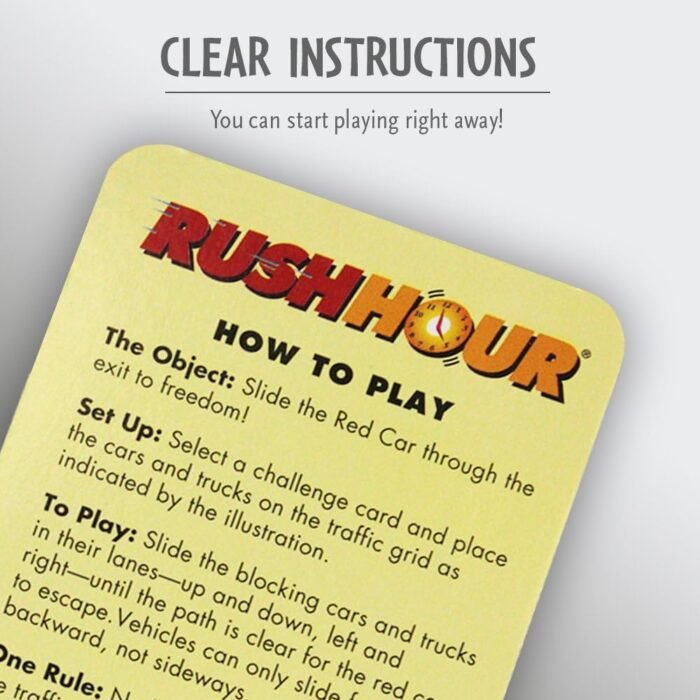 ThinkFun Rush Hour Traffic Jam Brain Game and STEM Toy for Boys and Girls Age 8 and Up – Tons of Fun With Over 20 Awards Won, International seller for Over 20 Years - Image 6