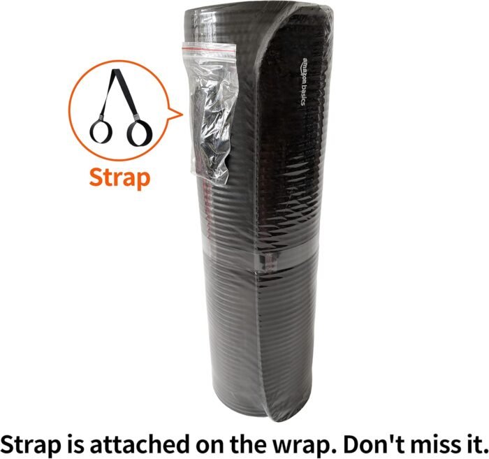 Amazon Basics 1/2 Inch Extra Thick Exercise Yoga Mat with Carrying Strap - Image 8