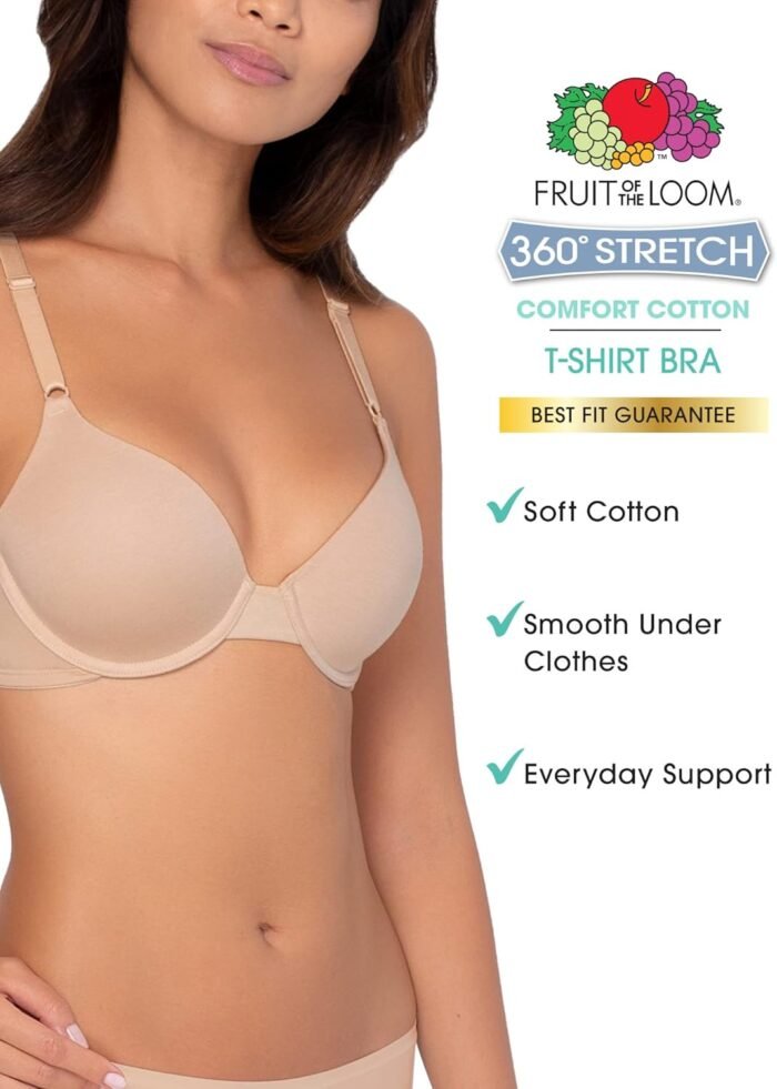 Fruit of the Loom Women's T-Shirt Bra - Image 3