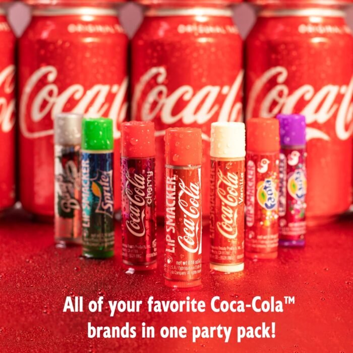 Lip Smacker Coca-Cola Flavored Balm, 8 Count, Flavors Coke, Cherry Vanilla Sprite, Root Beer, Orange Fanta, Grape Strawberry Fanta - Image 3
