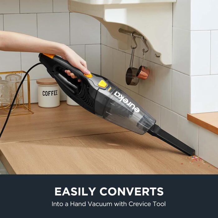 Eureka Blaze Stick Vacuum Cleaner, Powerful Suction 3-in-1 Small Handheld Vac with Filter for Hard Floor Lightweight Upright Home Pet Hair, Dark Black - Image 3