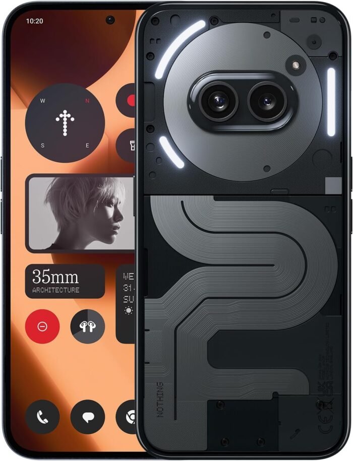 Nothing Phone (2a) Plus Smartphone, MTK 7350 Pro 50 MP Triple Camera, 6.7" 120 Hz AMOLED Display, 5000mAh 50W Fast Charge NFC 12 GB+256 GB Black