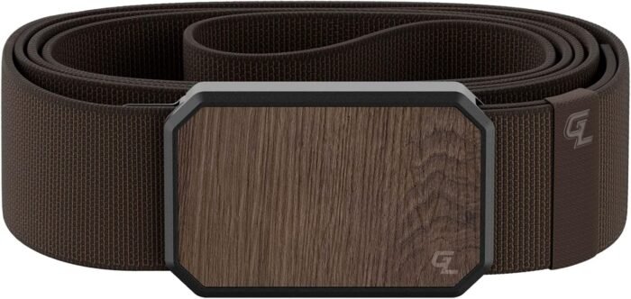 Groove Life Groove Belt Men's Stretch Nylon Belt with Magnetic Aluminum Buckle, Lifetime Coverage