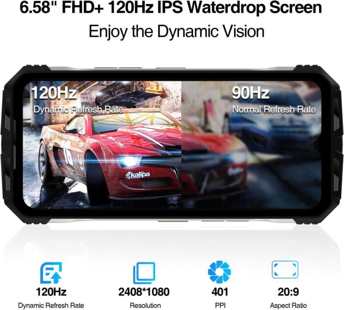 DOOGEE V31GT 5G Rugged Smartphone Unlocked,20GB+256GB Rugged Phone with Thermal Imaging Camera 1440*1080,10800mAh/66W,120Hz 6.6"FHD+,Dimensity 1080,Android 13,50MP Camera,IP68 Waterproof Phone,OTG/NFC - Image 7