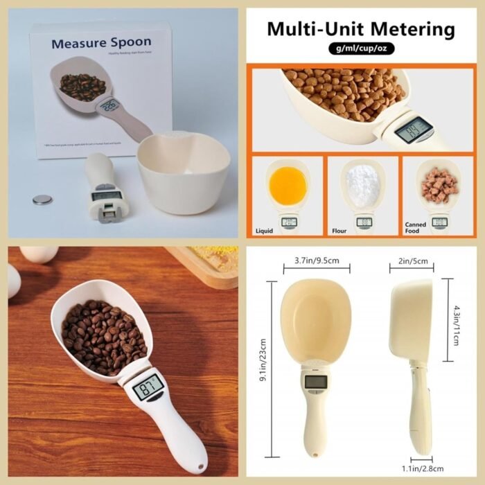 Digital Measuring Spoon Adjustable Electronic Measuring Spoon Gram Measuring Spoons Electronic Scale with Measuring Spoons for Food, Coffee, Portioning Milk, Tea, Flour, Spices Kitchen Gadgets (1PC) - Image 5