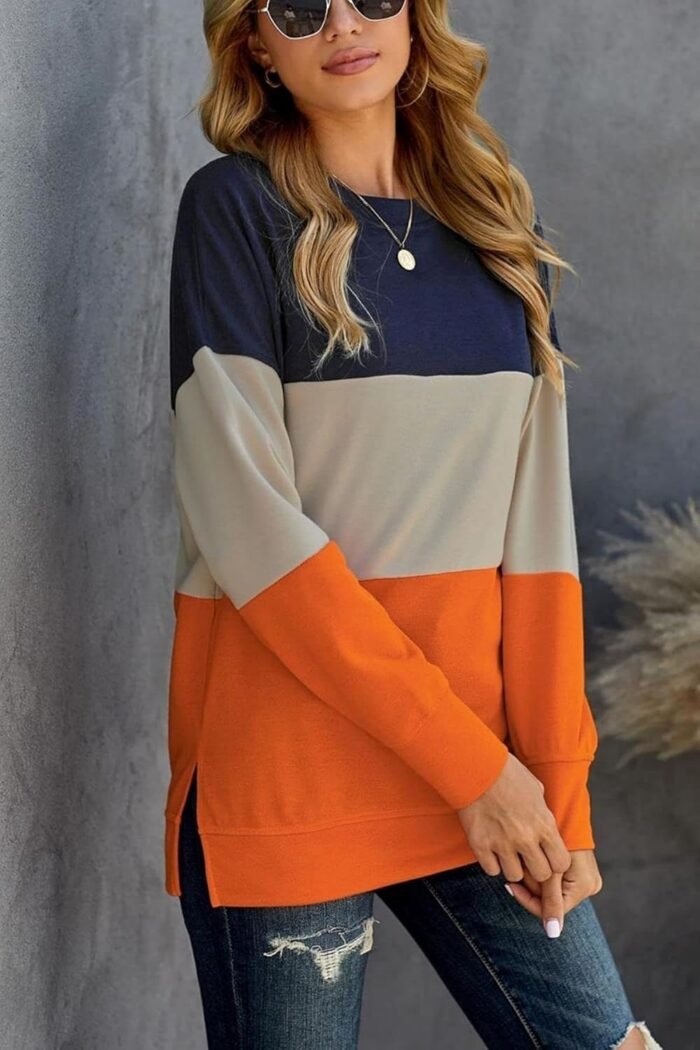 SWEET POISON Womens Casual Fashion Sweatshirts Loose Pullover Sweatshirt Long Sleeve Crewneck Tops - Image 2