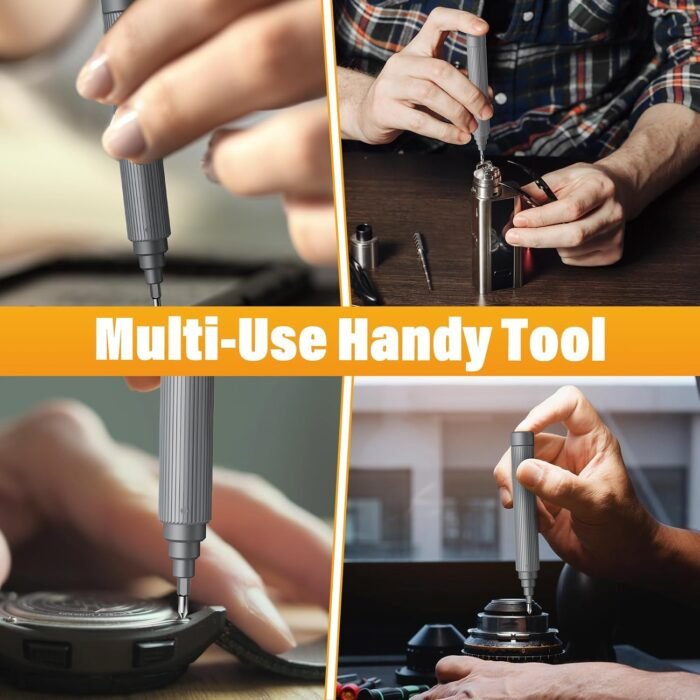 Stocking Stuffers for Adults Men Mini Magnetic 22-In-1 Edc Repair Tool Kit Christmas Gift for Electronics, Glasses, Watch and Phone Cool Gadget for Him Dad Husband (Space gray) - Image 6