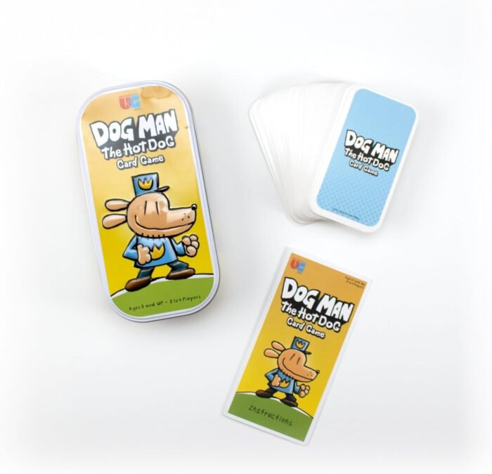 University Games Dog Man Hot Dog Card Game in a Tin , The Fast and Frenzied Collection Game for Kids Featuring Art from the Dog Man Books by Dav Pilkey, for Players Ages 6 and Up - Image 8